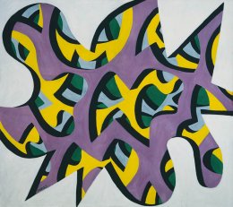 Výřezy  1987  akryl na plátně  130/120 cm 