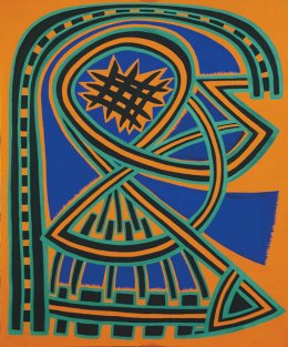Faraon  1987  akryl na plátně  90/100 cm